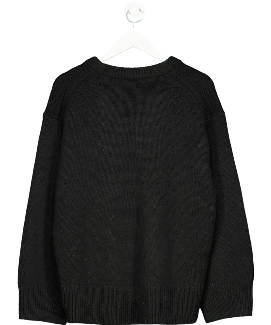 Arket Black Oversized Wool Jumper UK S