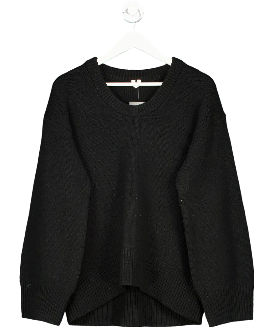 Arket Black Oversized Wool Jumper UK S