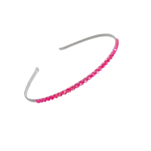 Bari Lynn Crystal Headband - Neon Pink