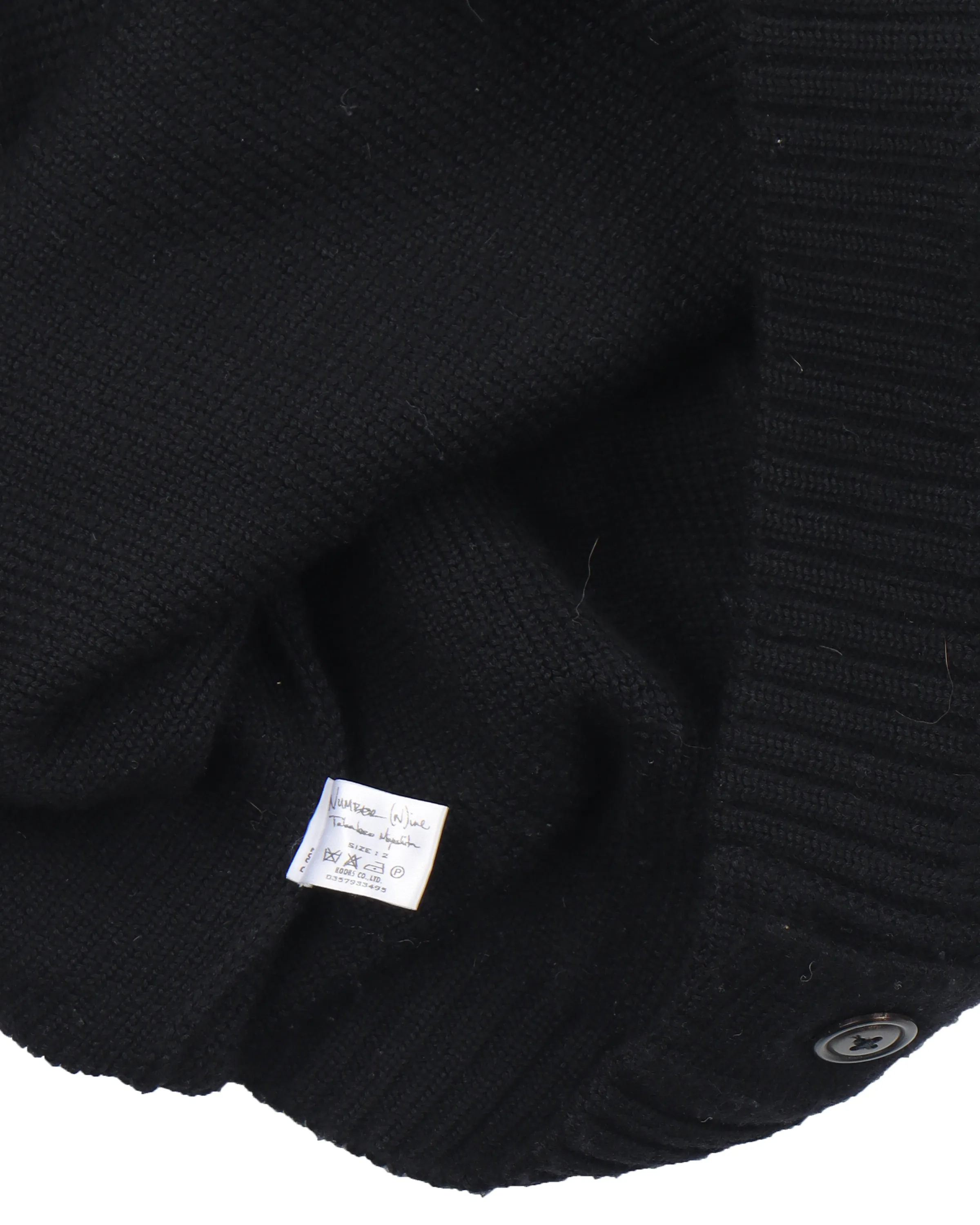 Black Wool Cardigan (2004) "Noir"