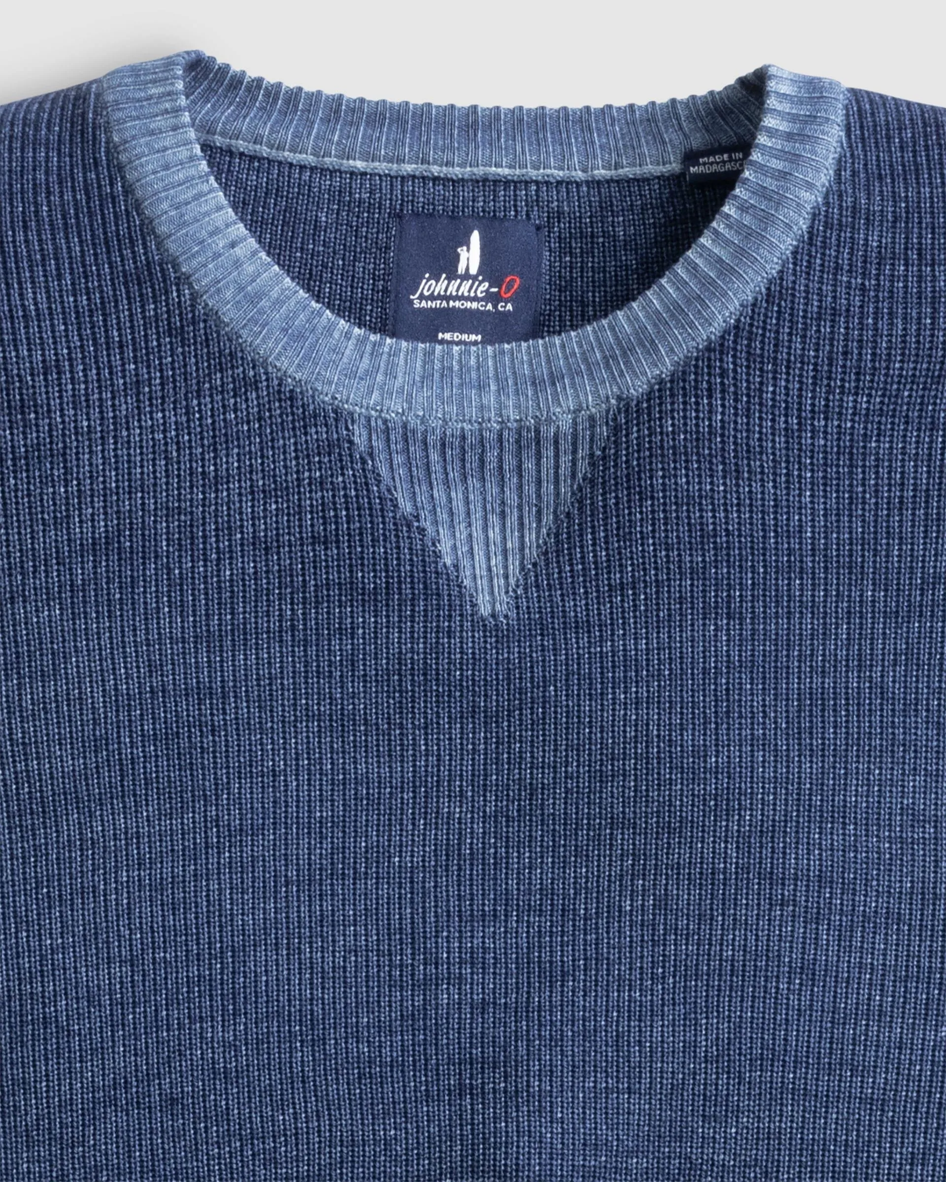 Burgess Garment-Dyed Crewneck Sweater in Bombay by Johnnie-O