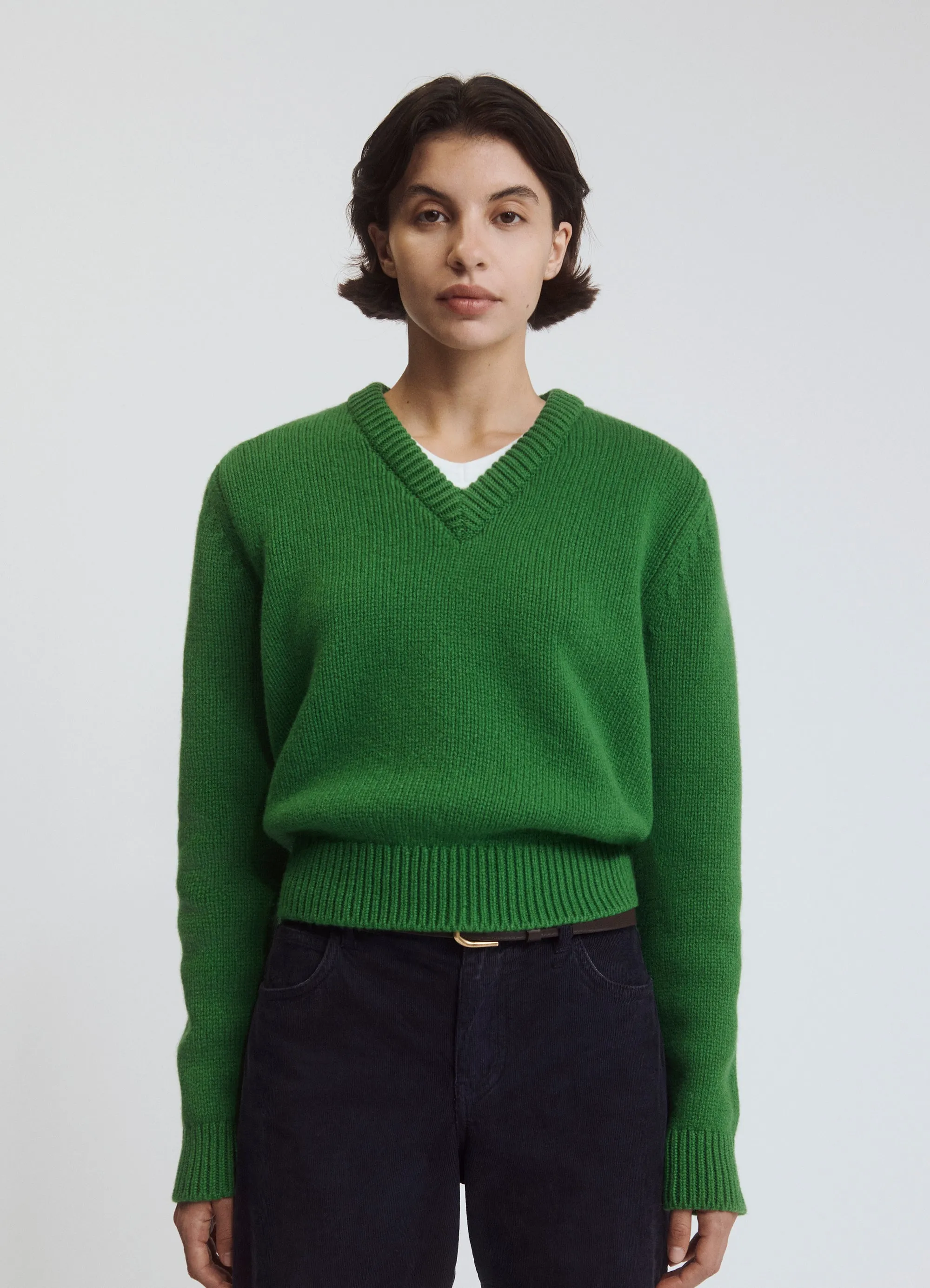 Glenn V-Neck in Green