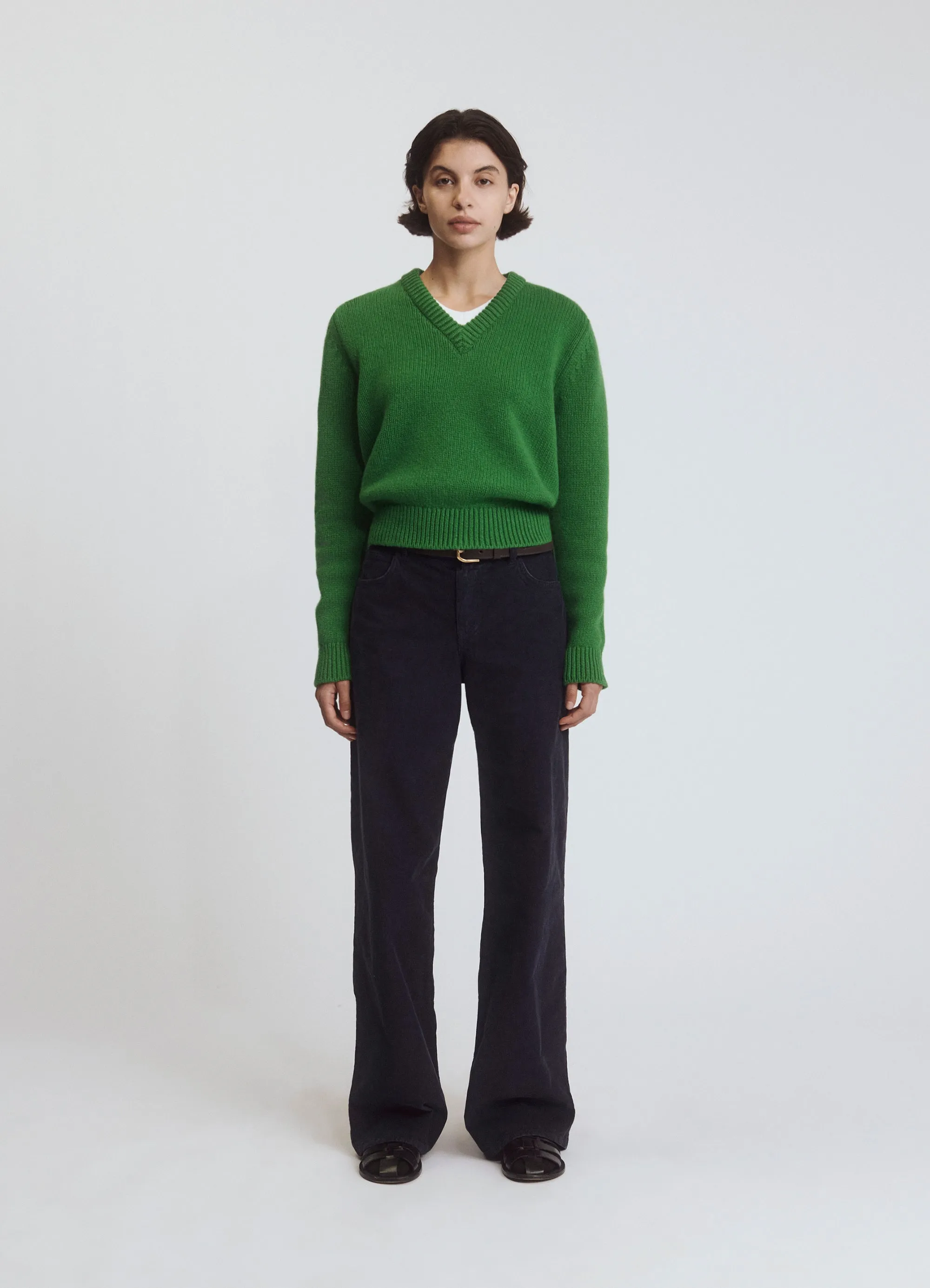 Glenn V-Neck in Green