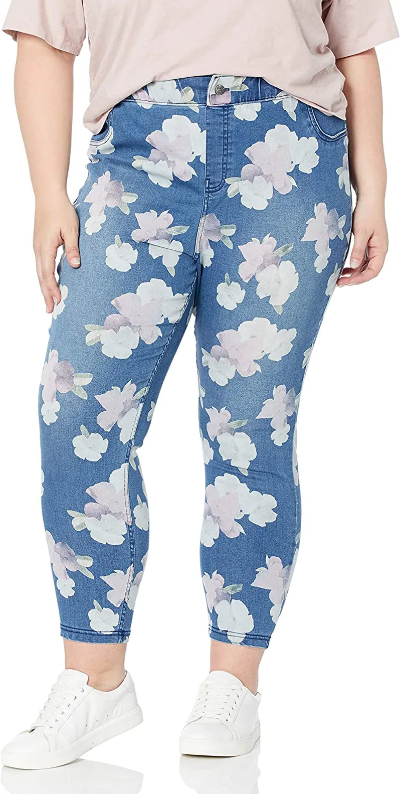 HUE Women's Denim High Rise Skimmer Legging