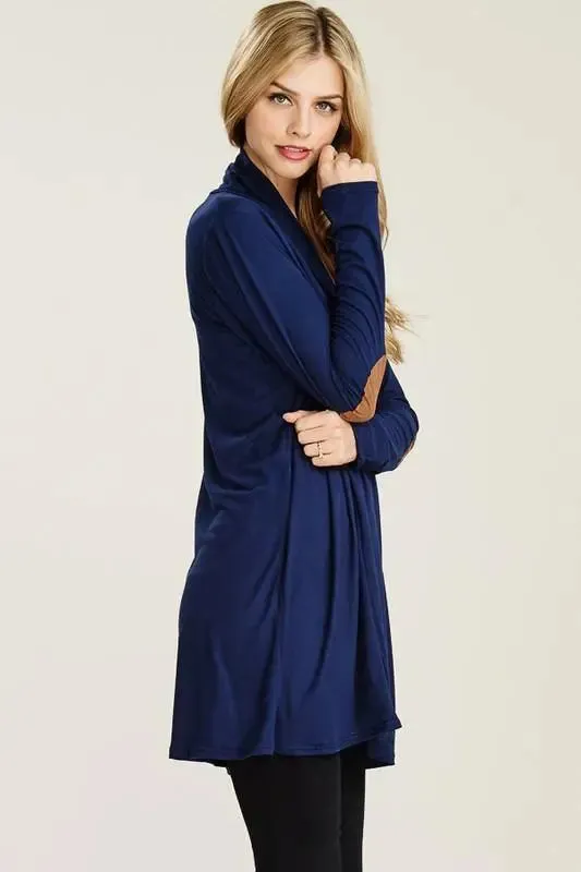 Jacqueline Cardigan with Suede Patches