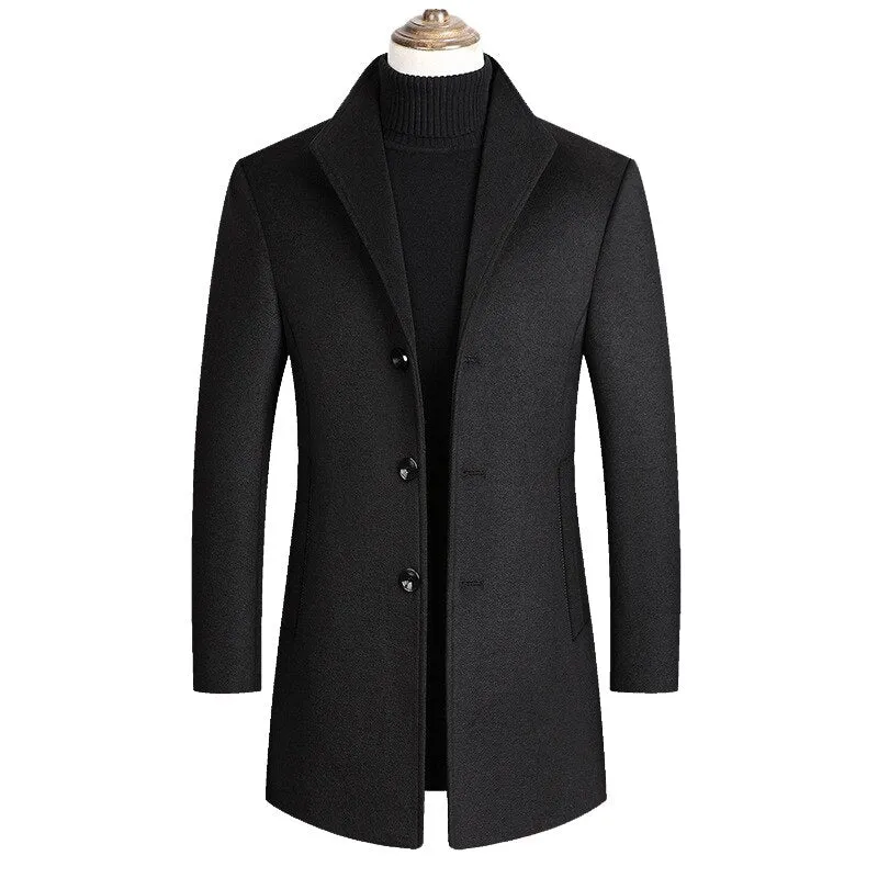 Men's High Quality Luxurious Wool Coat