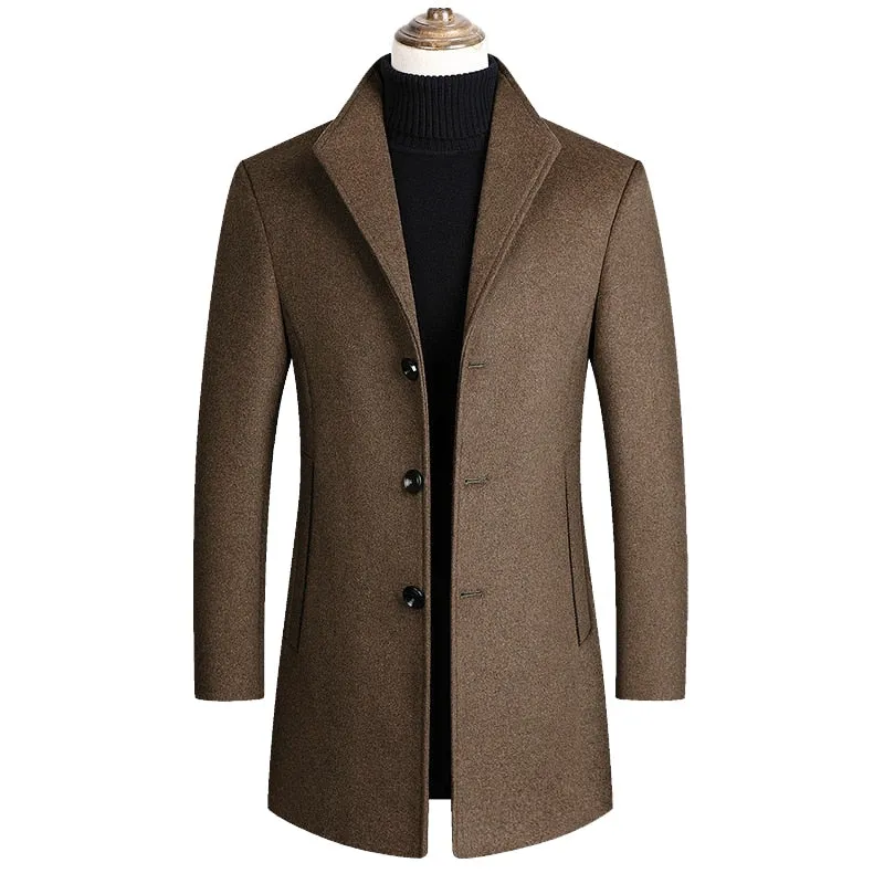 Men's High Quality Luxurious Wool Coat