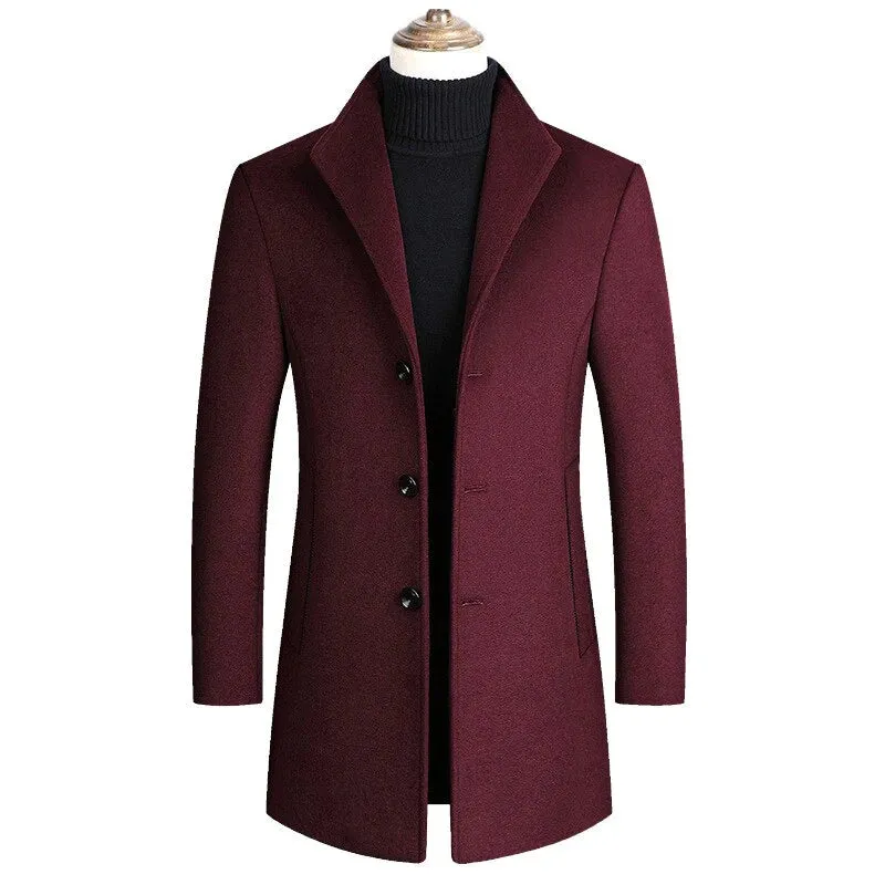 Men's High Quality Luxurious Wool Coat