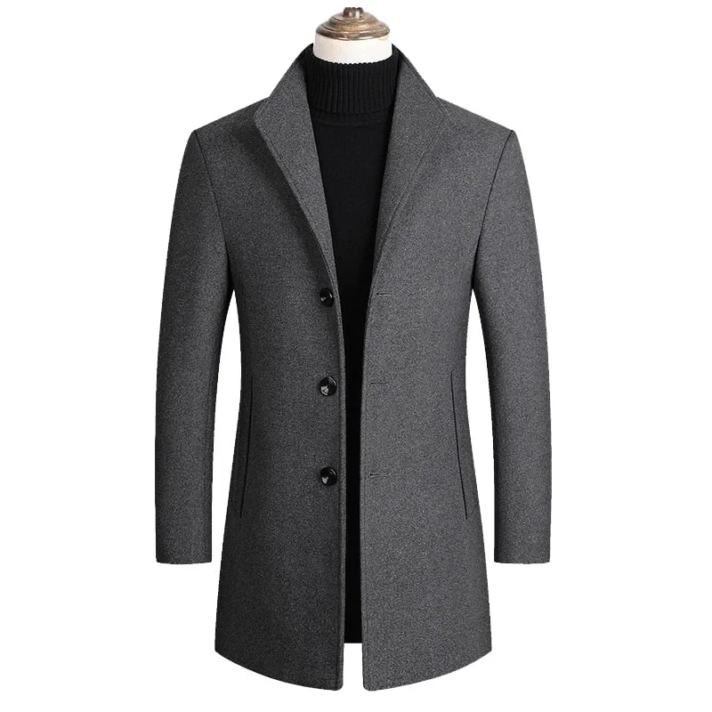 Men's High Quality Luxurious Wool Coat