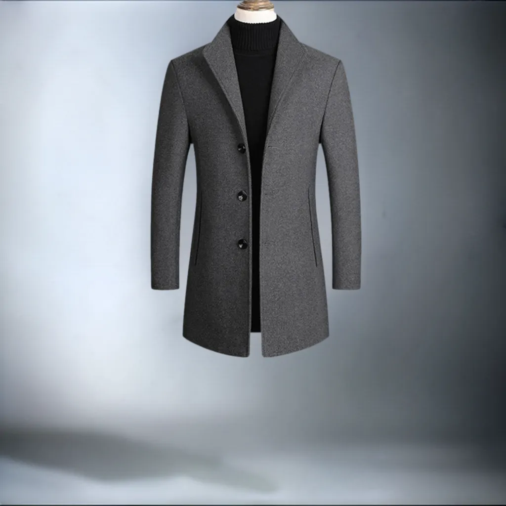 Men's High Quality Luxurious Wool Coat